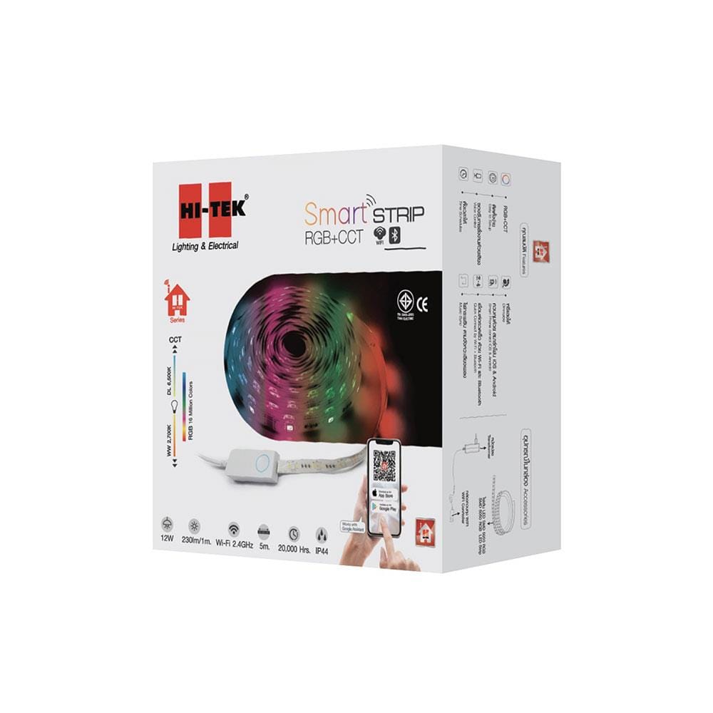 ไฟเส้น LED HI-TEK SMART WIFI BT 12 วัตต์ ยาว 5 เมตร RGB