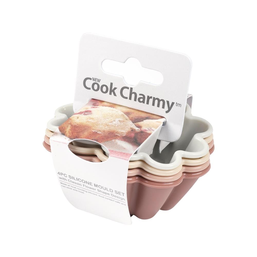 แม่พิมพ์ซิลิโคนจีบ COOK CHARMY 4 ชิ้น หลากสี