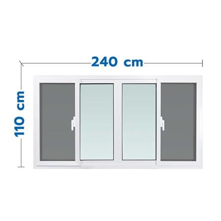 หน้าต่างบานเลื่อน UPVC S-S-S-S มุ้ง WINDOW ASIA 24...