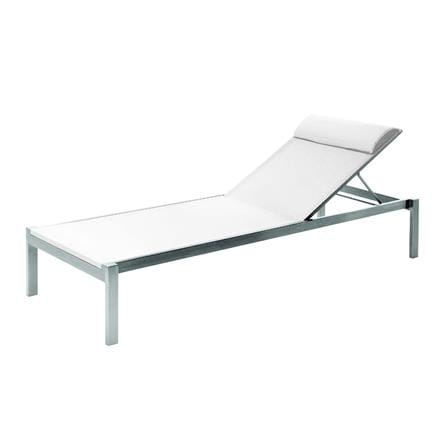 เตียงริมสระ MODERN OUTDOOR TAJI สีขาว_0