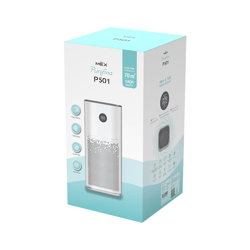 เครื่องฟอกอากาศ 70 ตร.ม. MEX PURIFINA P501 สีขาว