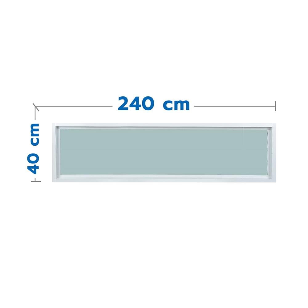 ช่องแสงประตู UPVC WINDOW ASIA 240x40 ซม. สีขาว