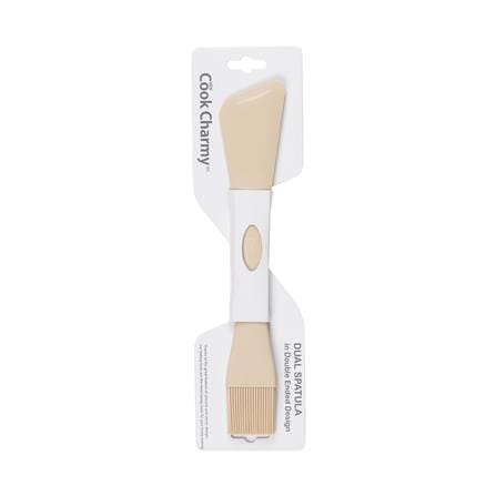 ไม้พาย+แปรงซิลิโคน 2IN1 COOK CHARMY สีเบจ_2