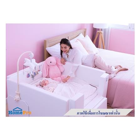 คอกกั้นเด็ก GEKO ไซซ์ S หนัง PU สีเทา/ขาว_4