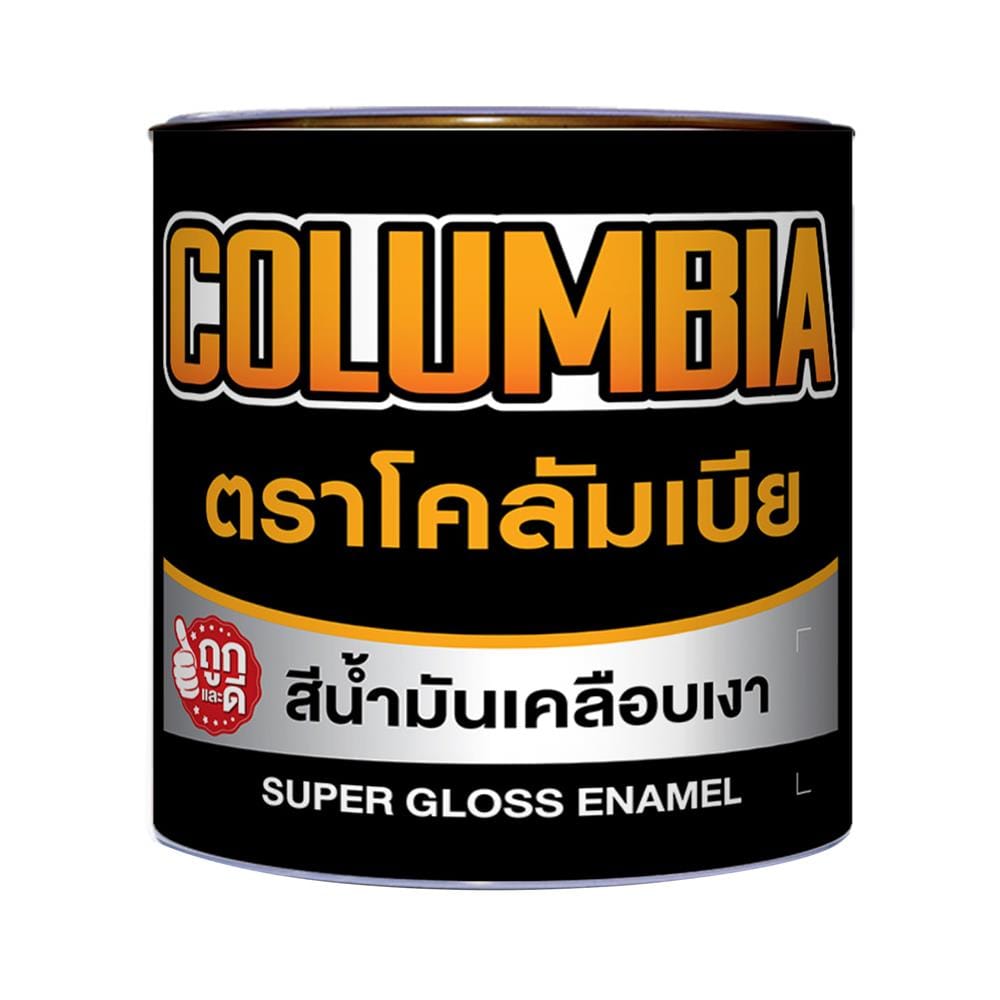 สีน้ำมันเคลือบเงา JBP COLUMBIA 2218 สีดำ 1 แกลลอน