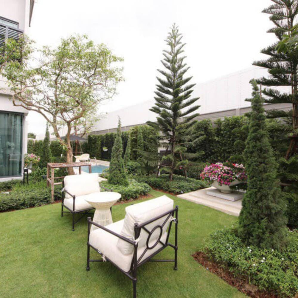 โต๊ะหวายเทียม MODERN OUTDOOR PLANTA สีขาว