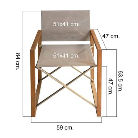 เก้าอี้ MODERN OUTDOOR PARC DIRECTOR สี TAUPE_7