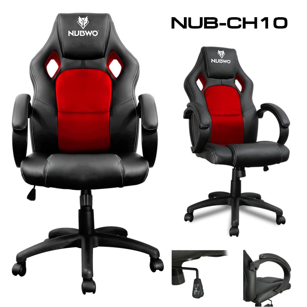 เก้าอี้เกมมิ่ง NUBWO NBCH-10 สีดำ/แดง
