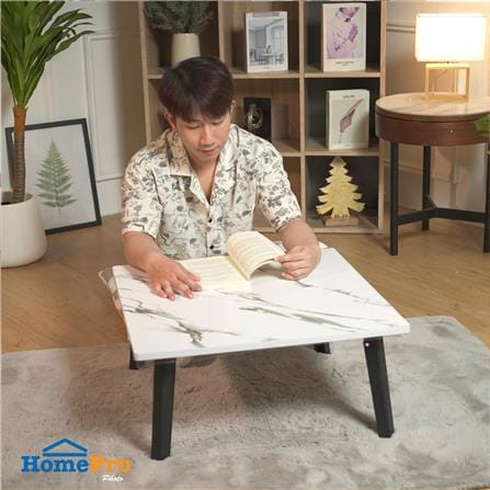 โต๊ะญี่ปุ่น FURDINI 60x60 ซม. ลายหินอ่อนขาว_7