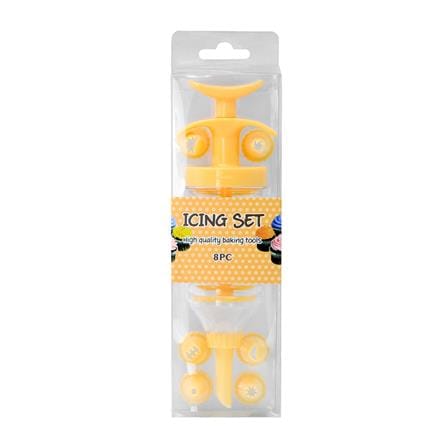 ชุดแต่งหน้าเค้ก PENGUIN KSA23 สีเหลือง แพ็ก 8 ชิ้น_1