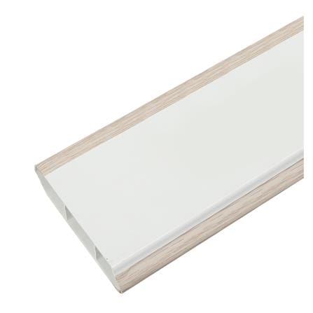 บัวพื้น UPVC HOFFEN 9.8X240X2 ซม. สีเทาอ่อน_2