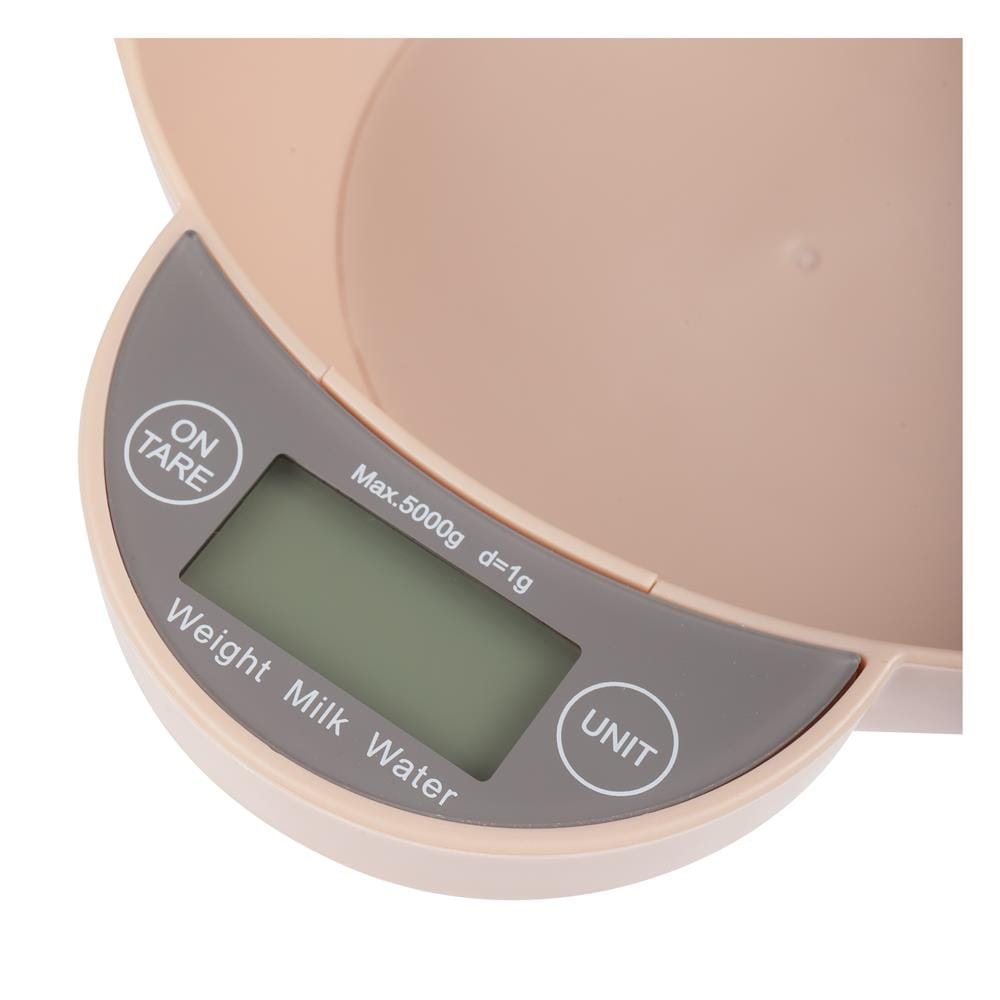 เครื่องชั่งดิจิทัล+ชาม COOK CHARMY 5 กก. สีเบจ