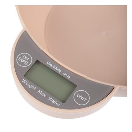 เครื่องชั่งดิจิทัล+ชาม COOK CHARMY 5 กก. สีเบจ_2