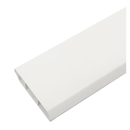 บัวพื้น UPVC HOFFEN 9.8X240X2ซม. สีขาว