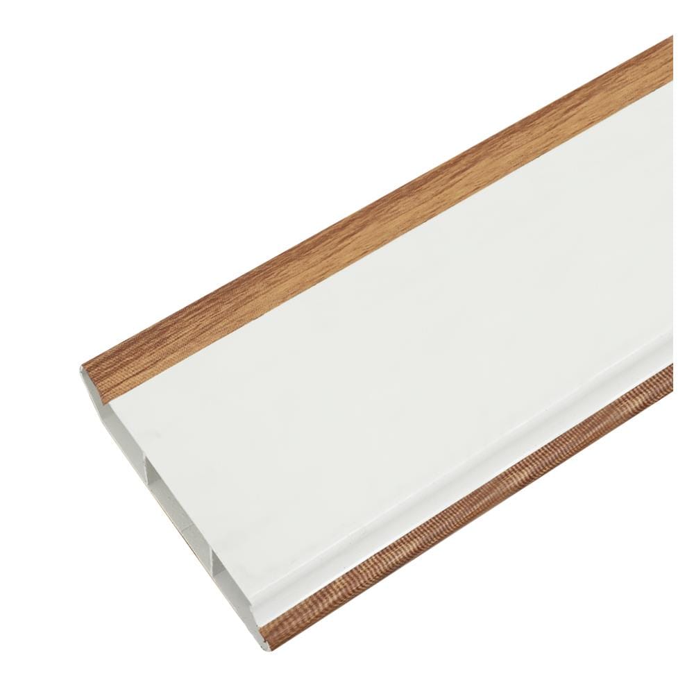บัวพื้น UPVC HOFFEN 9.8X240X2ซม. สีไวท์โอ๊ค