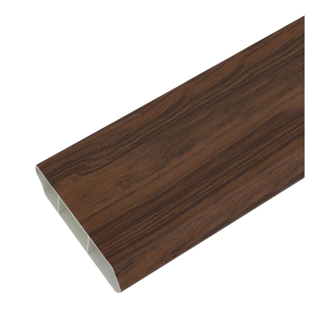 บัวพื้น UPVC CROBERN 9.8x240x2 ซม. สีวอลนัท