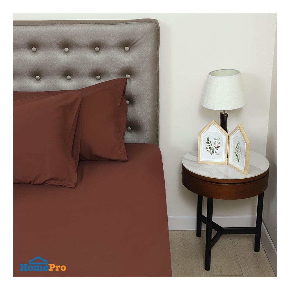 ชุดผ้าปู TOPPER 6 ฟุต 3 ชิ้น HOME LIVING STYLE LISA สีน้ำตาล