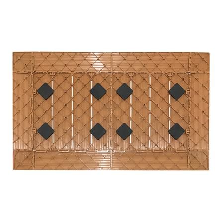 แผ่นกันลื่น ME LIVING SHUTTER 45x75 ซม. สีน้ำตาลอ่อน_1