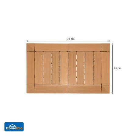 แผ่นกันลื่น ME LIVING SHUTTER 45x75 ซม. สีน้ำตาลอ่อน_4