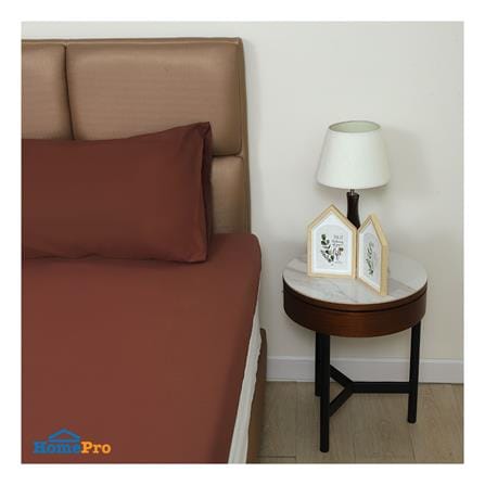 ชุดผ้าปู TOPPER 3.5 ฟุต 2 ชิ้น HOME LIVING STYLE LISA สีน้ำตาล_2