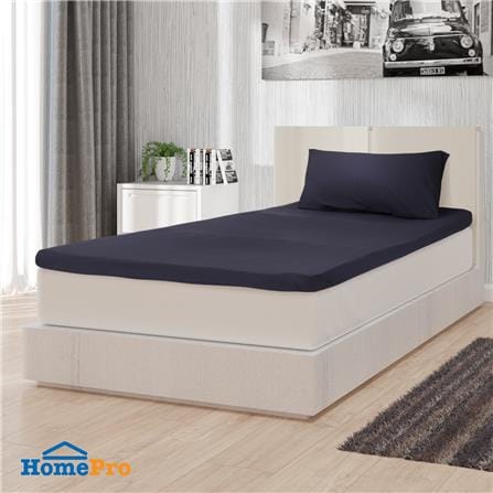 ชุดผ้าปู TOPPER 3 ฟุต 2 ชิ้น HOME LIVING STYLE LISA สีกรมท่า