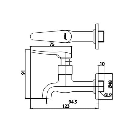 ก๊อกล้างพื้น COTTO CT1252(HM)_1