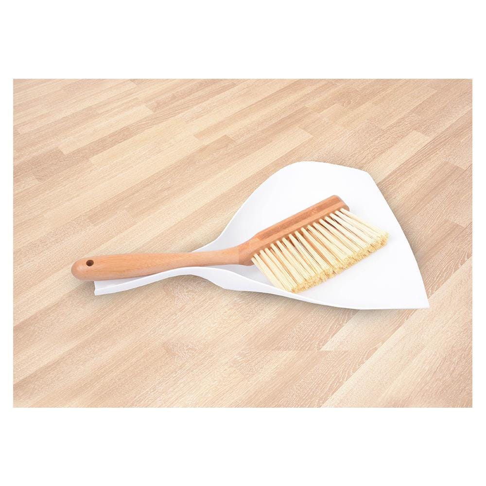 ชุดแปรงปัดพร้อมที่โกยผงด้ามสั้น ACCO MOKU 14 นิ้ว สีขาว