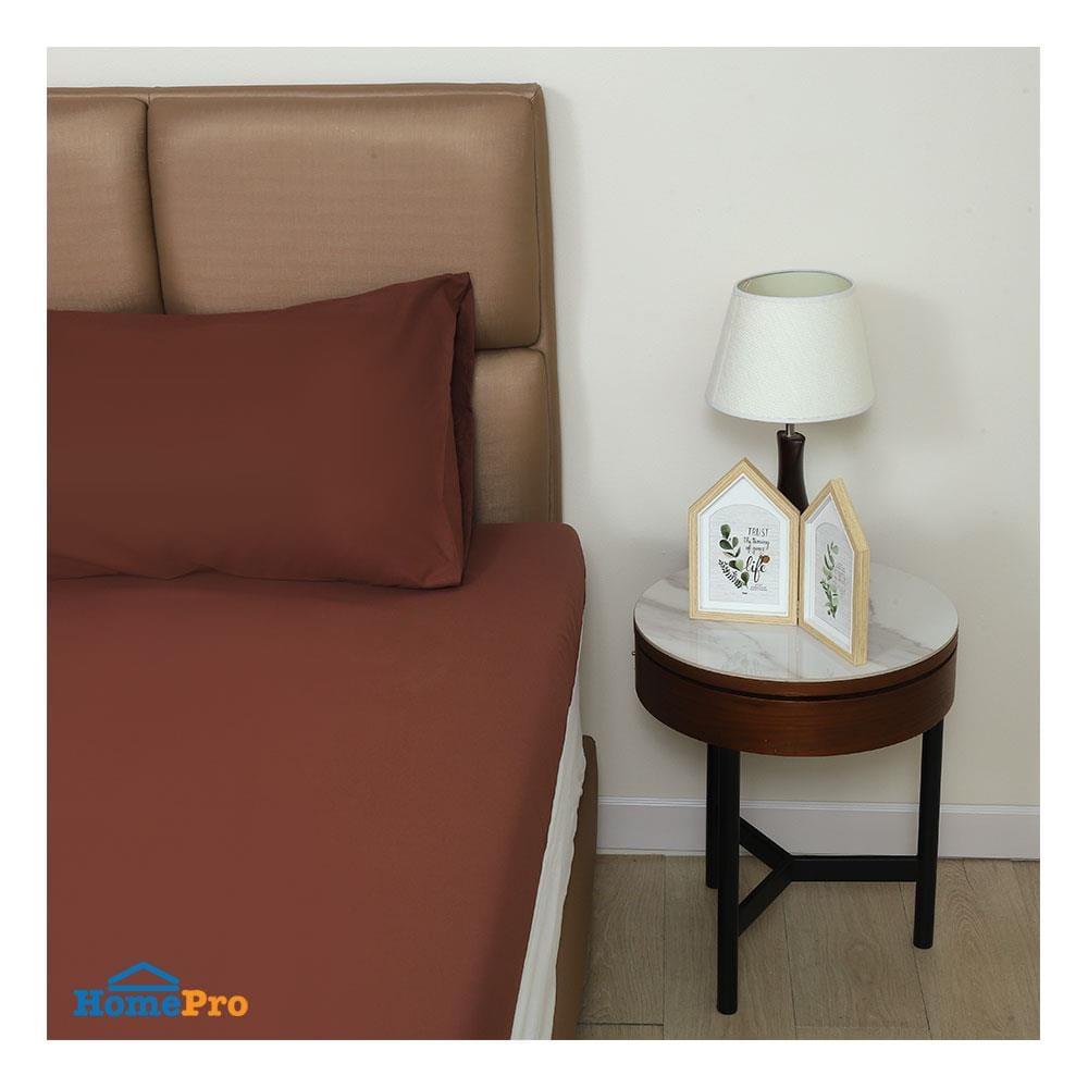 ชุดผ้าปู TOPPER 3 ฟุต 2 ชิ้น HOME LIVING STYLE LISA สีน้ำตาล
