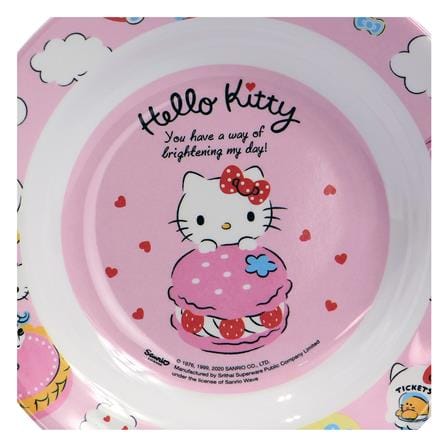 จานเมลามีนลึก 8 นิ้ว SUPERWARE KITTY MY DAY_2