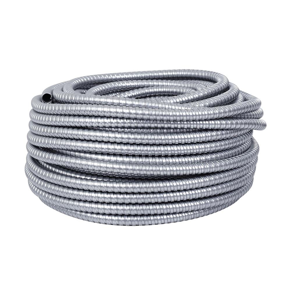 ท่ออ่อนเหล็ก ELECKTA 1/2 นิ้ว 50 ม. สีเงิน