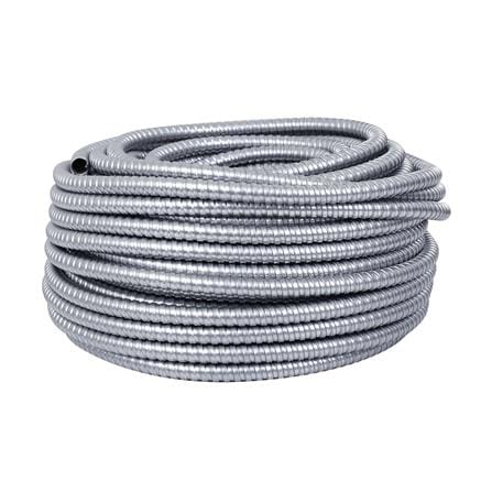 ท่ออ่อนเหล็ก ELECKTA 1/2 นิ้ว 50 ม. สีเงิน