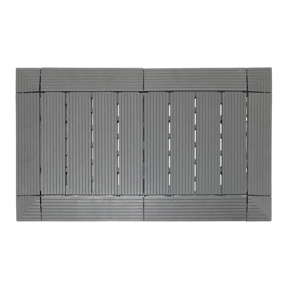 แผ่นกันลื่น HOME LIVING STYLE SHUTTER 45x75 ซม. สีเทา