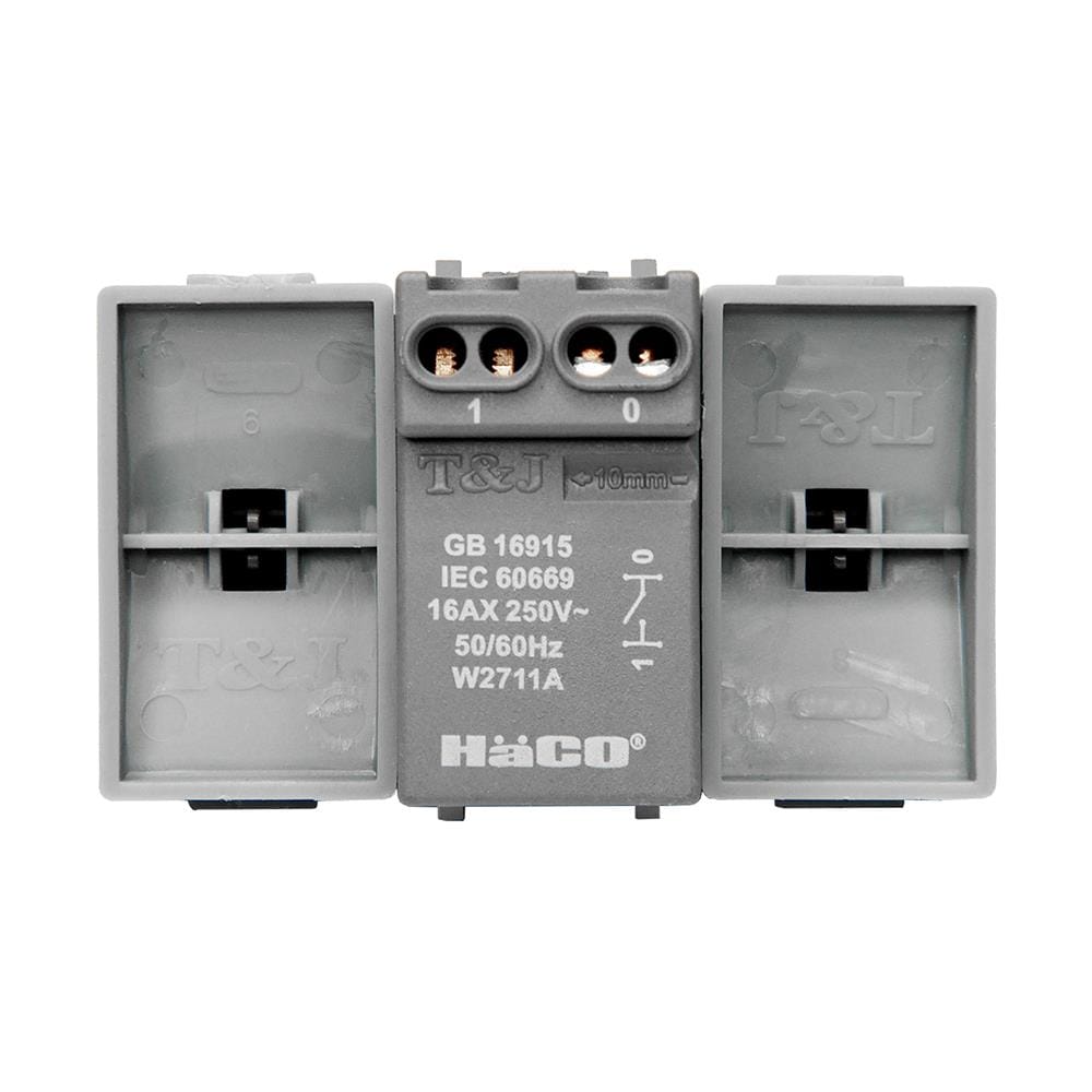 สวิตช์ 1 ทาง HACO W2511C-MSB ขนาด 3 ช่อง สีแม็ทแกร