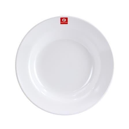 จานเมลามีนลึก 9 นิ้ว SUPERWARE WHITE CREAM_0