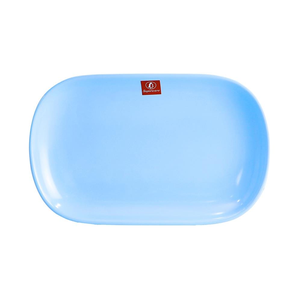 จานเปลเมลามีนเหลี่ยม 8.5 นิ้ว SUPERWARE BLUE