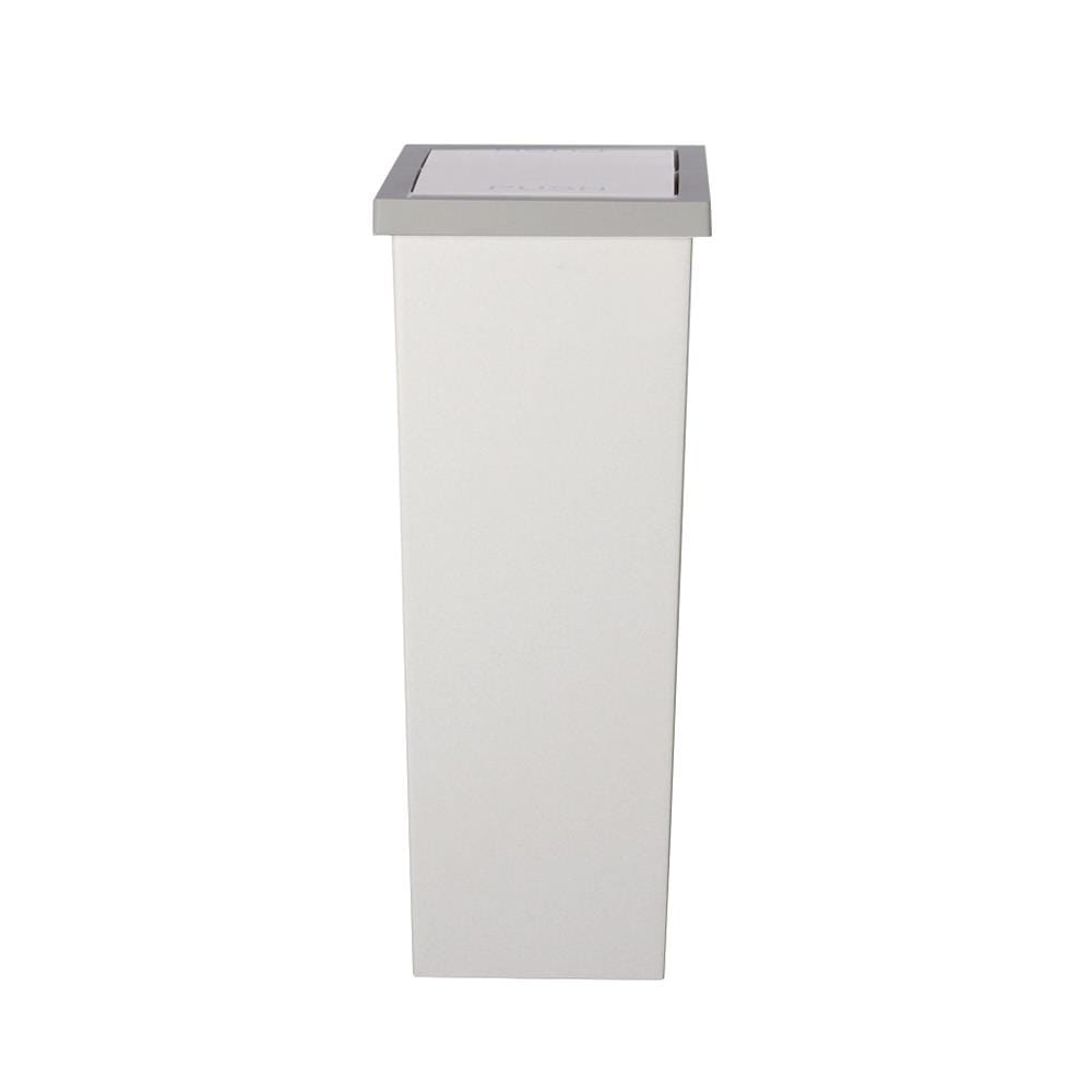 ถังขยะเหลี่ยมฝาสวิง ACCO Slim ขนาด 20L  สีขาว/เทา