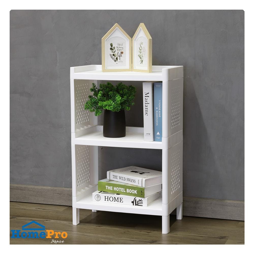ชั้นวางของ 3 ชั้น STACKO MONO 48x30x76 ซม. สีขาว