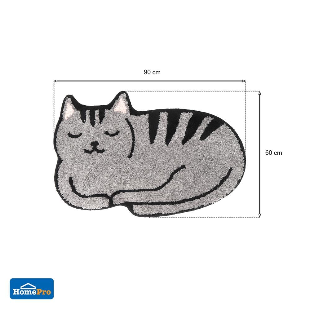 พรม HOME LIVING STYLE CAT 60x90 ซม. สีเทา