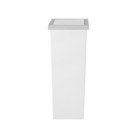 ถังขยะเหลี่ยมฝาสวิง ACCO Slim ขนาด 8L  สีขาว/เทา_2