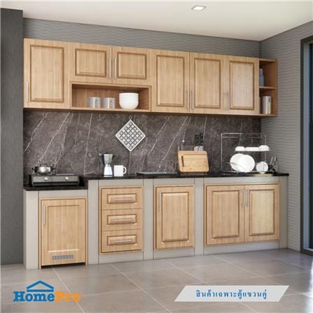 ตู้คู่ UPVC CABIN FURRY 80x35 ซม. สี NATURAL OAK_3
