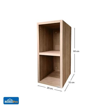 ตู้จบมุมสี่เหลี่ยม UPVC CABIN FURRY 25x60 ซม. สี NATURAL OAK_4