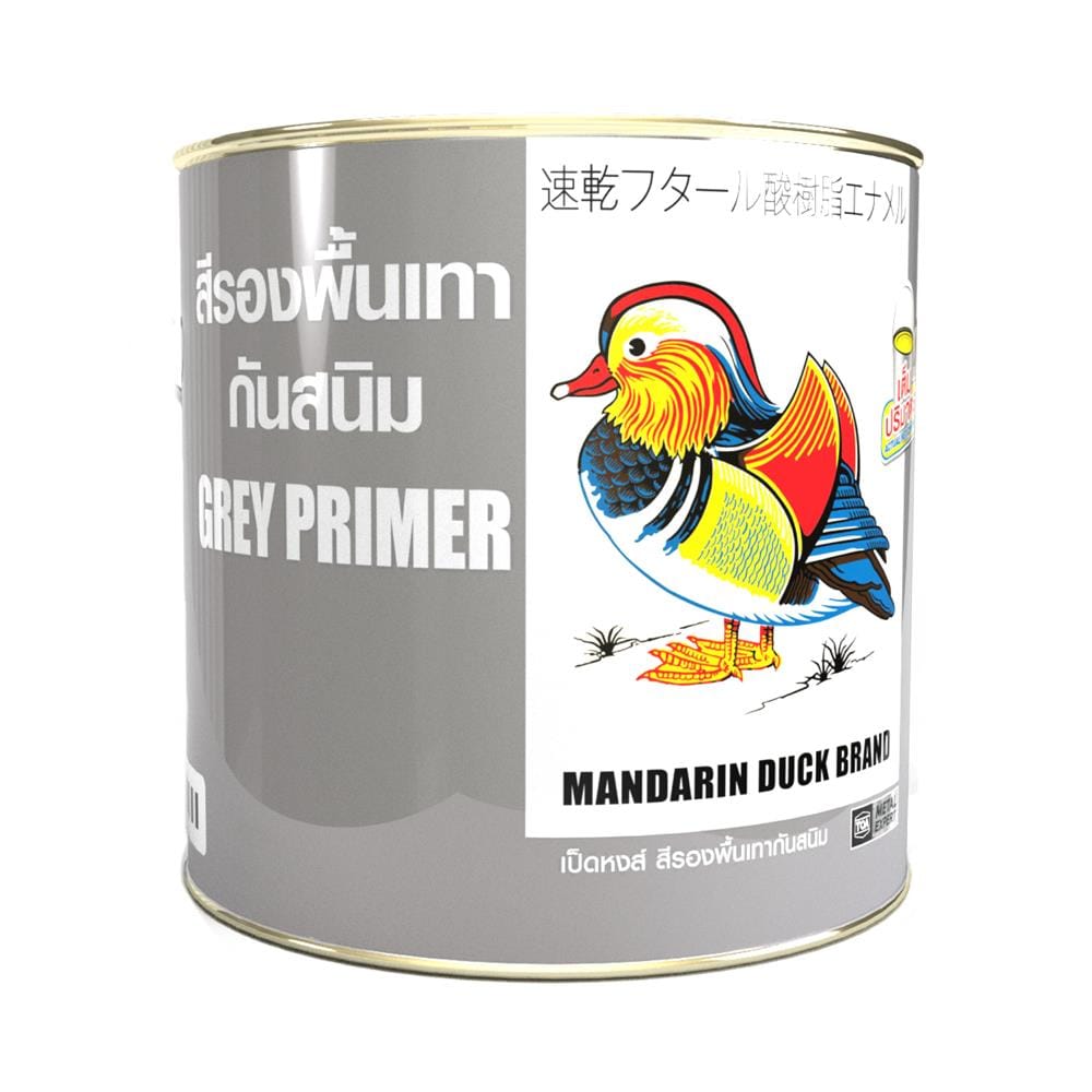 สีรองพื้นโลหะ TOA เป็ดหงส์ สีเทา ด้าน 5 แกลลอน
