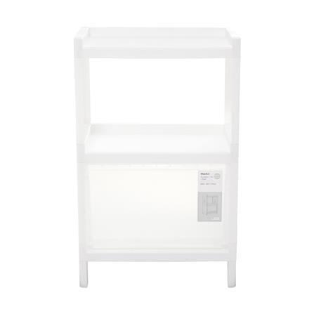 ชั้นวางของ 2 ชั้น 1 ลิ้นชัก STACKO MONO 48x30x76 ซม. สีขาว_1