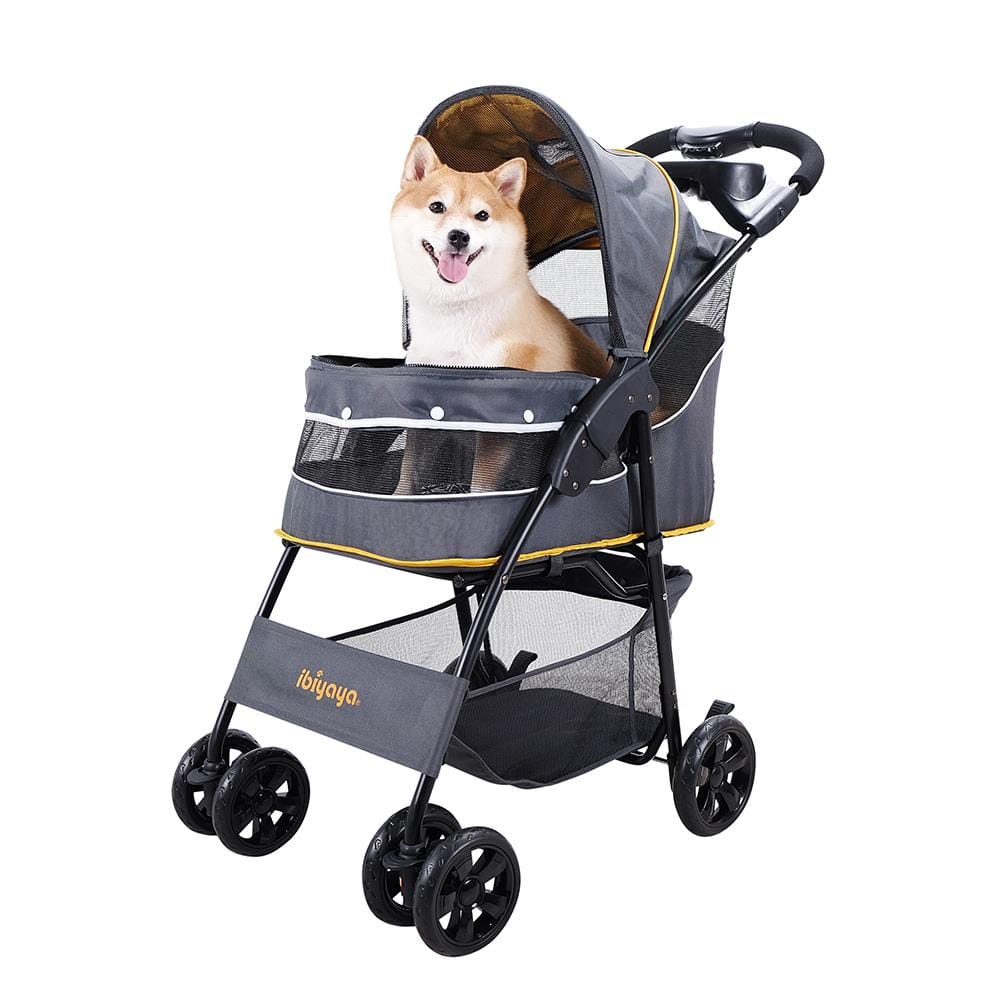 รถเข็น Ibiyaya Cloud9 pet stroller mustard yellow