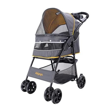 รถเข็น Ibiyaya Cloud9 pet stroller mustard yellow_0