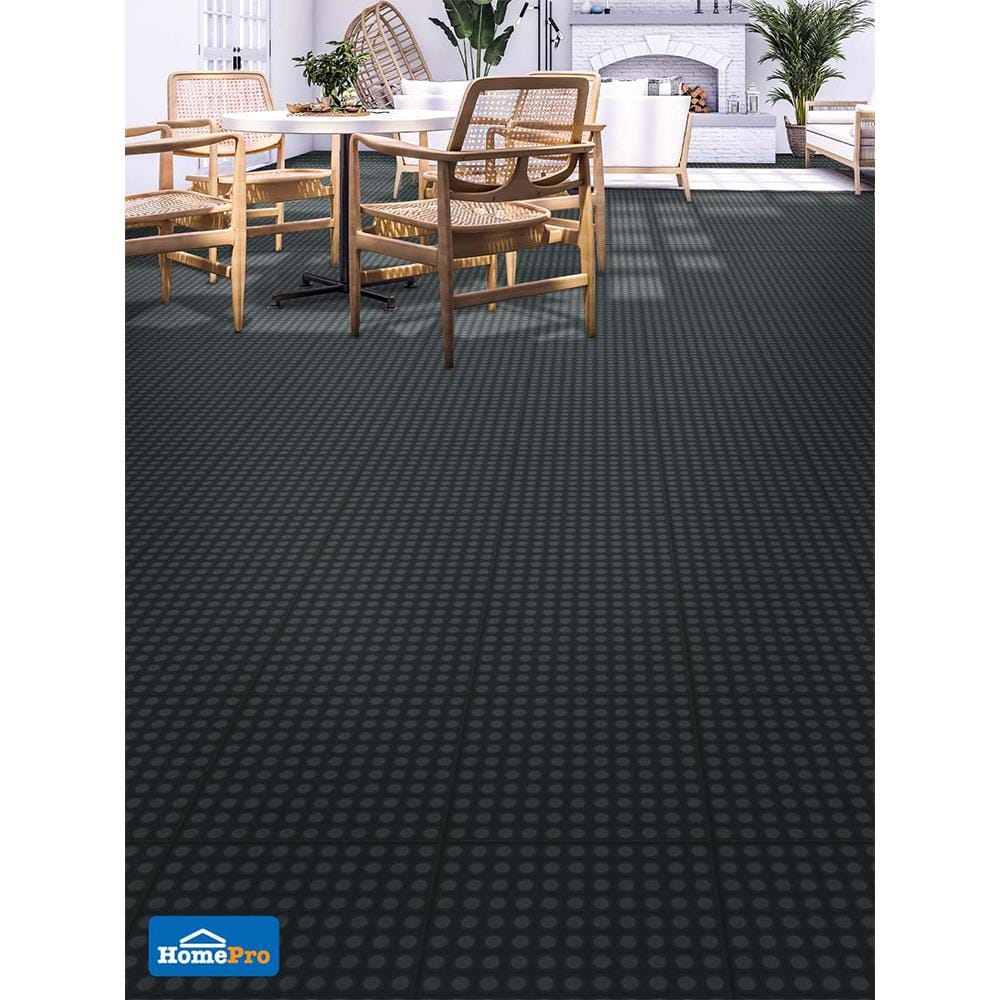 กระเบื้องพื้น 12x12 นิ้ว DURAGRES ไซเคิล ดำ A