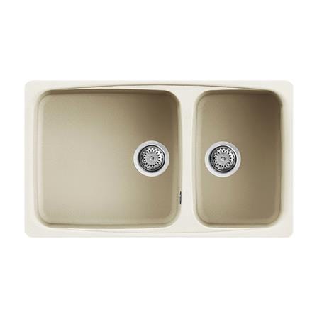 ซิงค์ฝัง 2 หลุม METRIX DELLA450 แกรนิต สีครีม_0