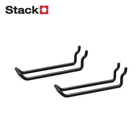 ขอแขวนคู่แบบตรง STACKO 3x10.5x3 ซม. สีเทา แพ็ก 2 ชิ้น_0