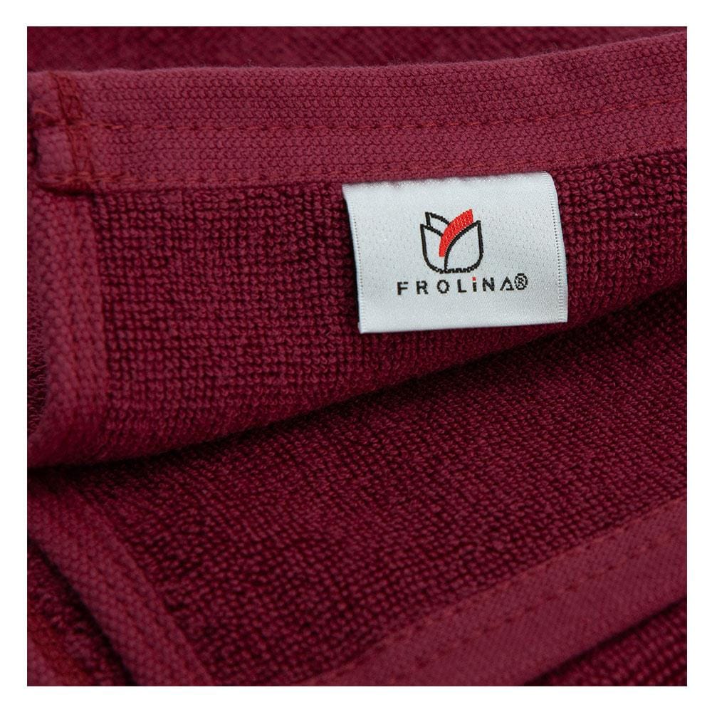 ผ้าขนหนู FROLINA GRACE 27x54 นิ้ว สี BURGUNDY