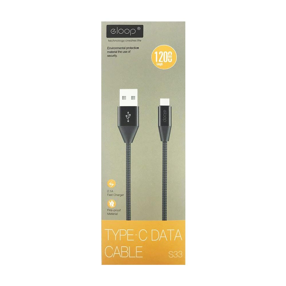 สายชาร์จ USB TYPE-C ELOOP S33